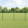 VidaXL Chain Link Fence with 10 U-Posts Green 1x10 M Steel 3336240