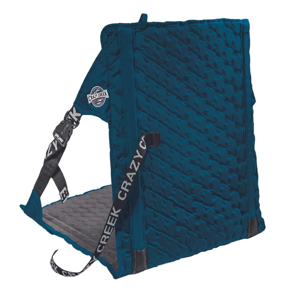 CRAZY CREEK HEX2.0 Long Back Chair, A, Blue X Slate