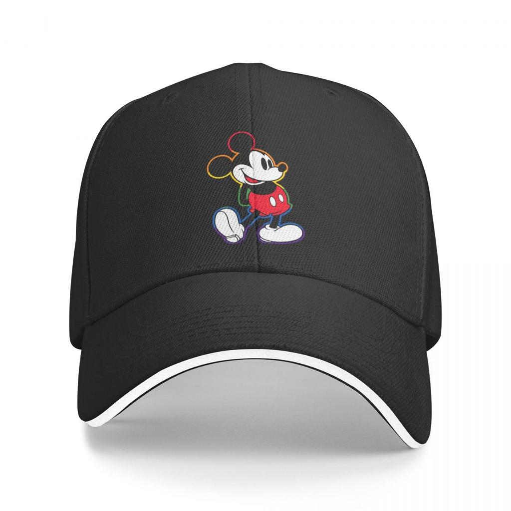 Unisex Mickey And Minnie Wedding Kiss Hearts Trucker Hat Retro Versatile Baseball Cap Fit All Size