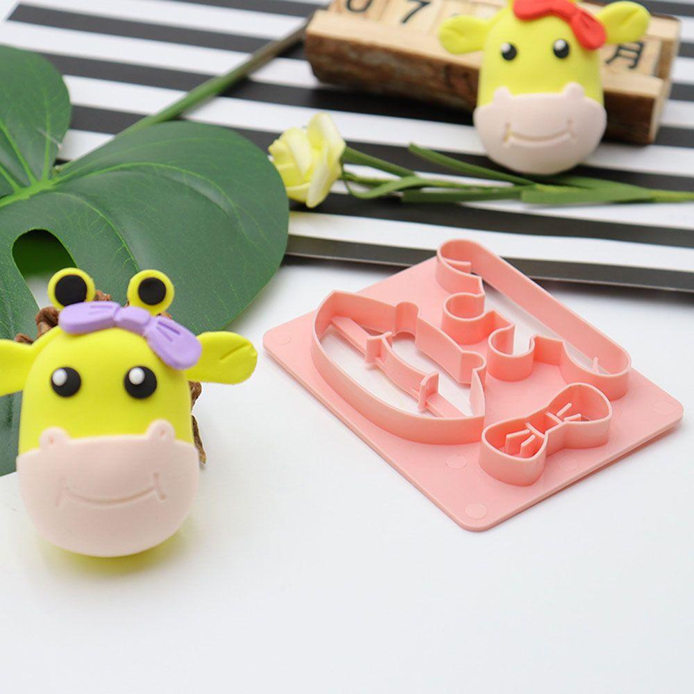 Plastic Cooking Supplementary Pasta Mould Set Food Moulds Cute Cartoon Dough Steamed Buns