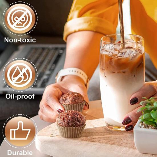 1000 шт., чашки для кексов, жиронепроницаемые вкладыши для кексов, антипригарные, термостойкие, чашки для выпечки десертов для кухни