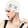 Hair Thickened Ears Protect Cartoon Cat Elastic Swim Pool Cap Swimming Cap Swimming Hat Diving Hat