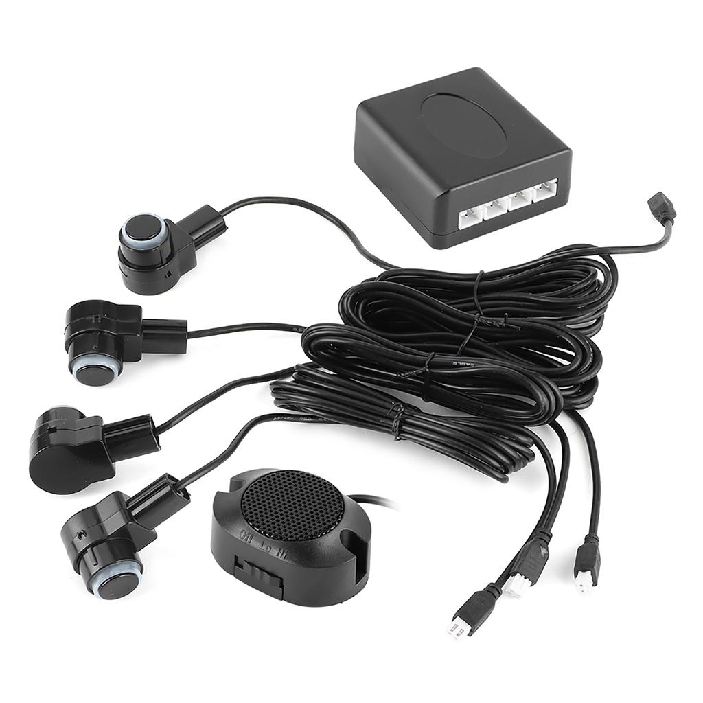 Intelligent Parking Assistance System 4 Sensor Probe Car Auto Reverse Radar 65dB Buzzer Alert Kit