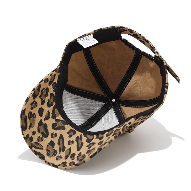 Spring And Summer Fashion Trend Leopard Print Print Baseball Cap Outdoor Leisure Cap Men'S And Women'S Youth Sun Protection Visor