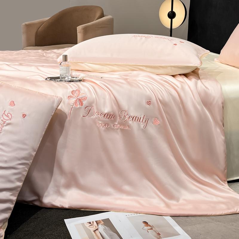Mei Yun Ge washed ice silk embroidery hemp rope series washed ice silk summer quilt