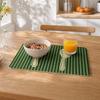 Placemat Soft Tough Non-Slip Heat Insulation Table Mat Oil-Proof Wipeable Easy