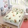 Jurassic Dinosaurs Children Fitted Sheet Set King Queen Double Full Size Bed Linen Set