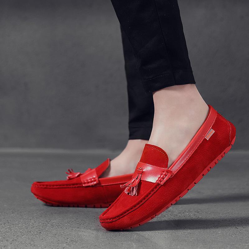 Italy Desgin Fashion Men Shoes Summer Soft Moccasins Men Loafers High Quality Leather Shoes Men Flats Driving Shoes Men Shoes