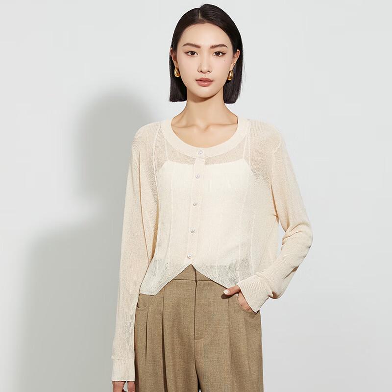 Tatu Women's Minimalist Thin Long-Sleeve Knit Top