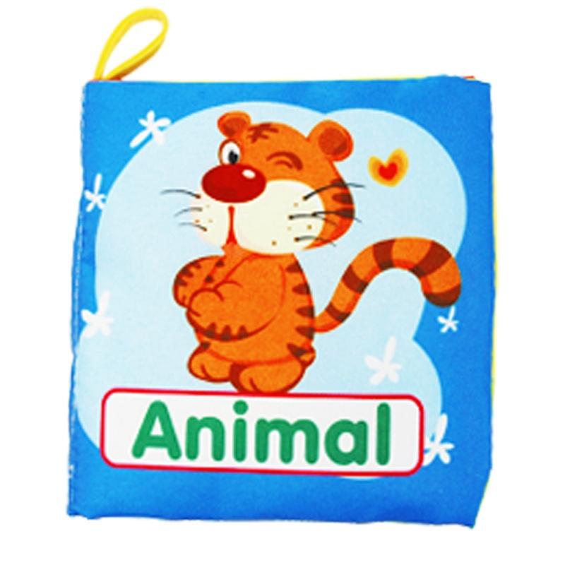 Детское раннее образование, познание, интеллект, изучение английского языка, тканевая книга