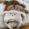 Cartoon Hat Thicken Head Wrap Furry Puppy Soft Thicken Hood for Women Outdoor Wear for Winter Sports Cycling Skiing