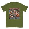 Футболки Georges St Pierre для мужчин Хлопок Новинка Футболка С круглым вырезом Футболка С коротким рукавом Топы С графическим принтом