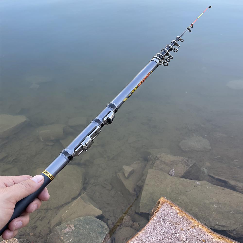 Мини-роковая удочка 1,5 м, 1,8 м, 2,1 м, 2,4 м, 2,7 м, 3,0 м, телескопическая спиннинговая удочка из углеродного волокна, супер прочная