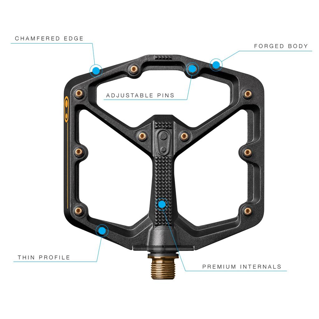 CRANK BROTHERS Pedal Stamp 11 Large Black 574659 574659