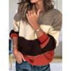 Ladies Casual Autumn and Winter Round Neck Long Sleeve Loose Jumper