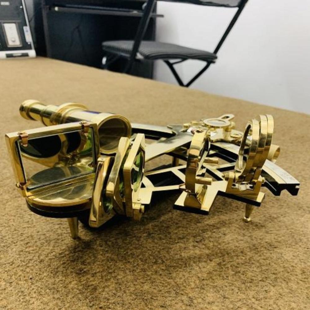 Nautical Brass Sextant – 27.94 Cm, Working Navigation Instrument