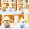 Cartoon Glasses Dog Plushie With Pp Cotton Filling For Gift And Collection