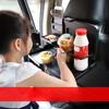 Автомобильный складной стол для еды, автомобильный обеденный стол, экономящий органайзер, многофункциональный стеллаж для автомобиля, черный