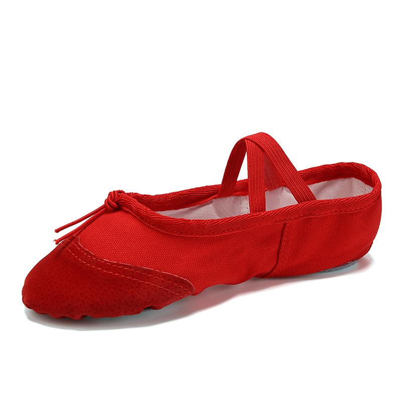 Обувь для балета для девочек, обувь для взрослых из мягкого холста, женская обувь для балета