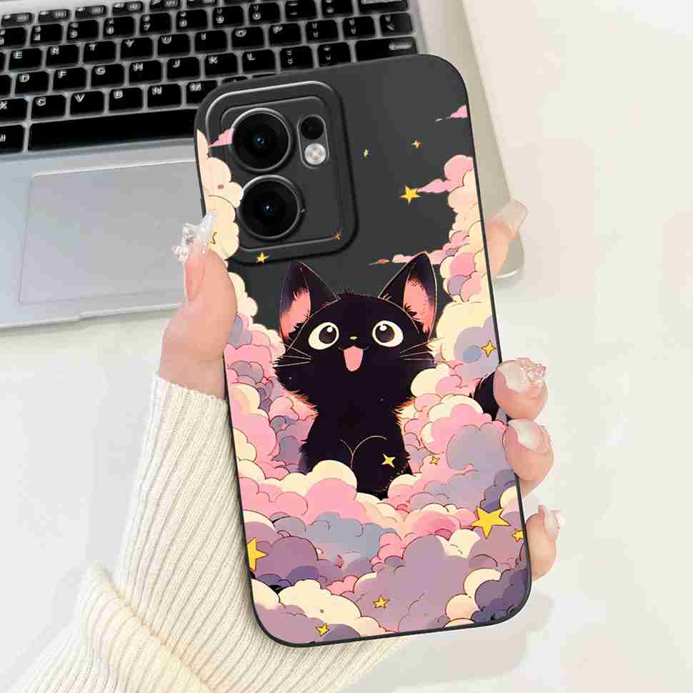 Чехол Цветочный Кролик для OPPO Reno 13F 4G 5G Силиконовый Мягкий Чехол для OPPO Reno13 F Reno13F 5G CPH2699 2025 Fundas Capas