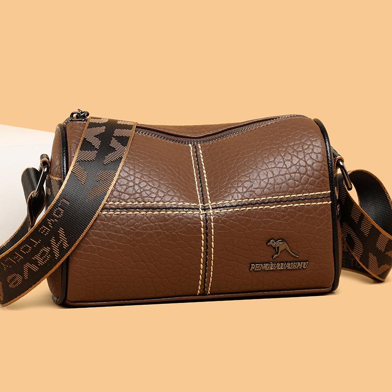 Женская модная сумка с широким плечевым ремнем: Корейская Мода Сумка Кроссбоди