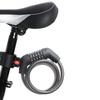 ZHEGE Bicycle Wire 1200mm 12mm Japanese Instruction Manual Included Lock, Lock, 5-Digit Combination, Long, Cross-Section Diameter, Anti-Theft, (Black)