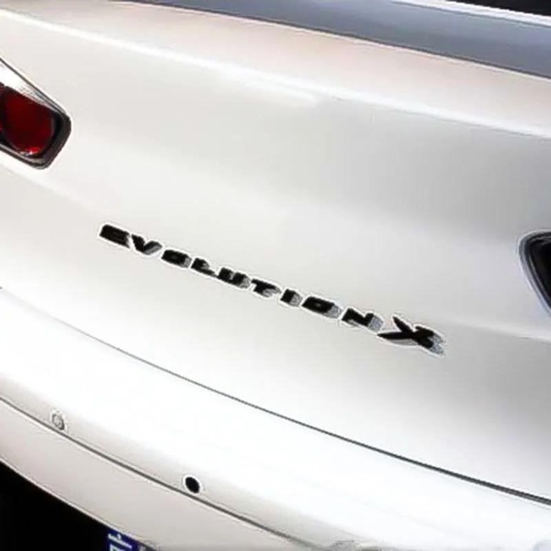 Evolution X буквы ABS пластик автомобильный Стайлинг эмблема значок автомобильный ремонт багажника 3D наклейка наклейка для Mitsubishi Lancer EVO