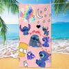 Western Anime Pattern Soft Thick Microfiber Large Towel For Children Beach Swimming