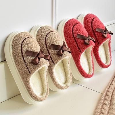 Хлопковые тапочки женские зимние домашние теплые новые пушистые тапочки мужские домашние мужские зимние