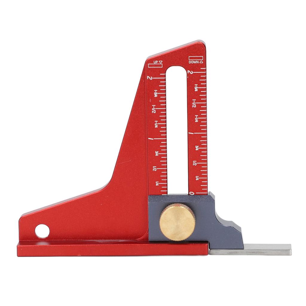 Высотомер для циркулярной пилы 0?2-дюймовая измерительная линейка глубины, столярный установочный калибр для полотна ленточной пилы
