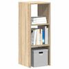 VidaXL Stackable Bookcase Sonoma Oak 30x30x80 Cm Engineered Wood, Shelf, Bookshelf, Book Holder, Cabinet 858807