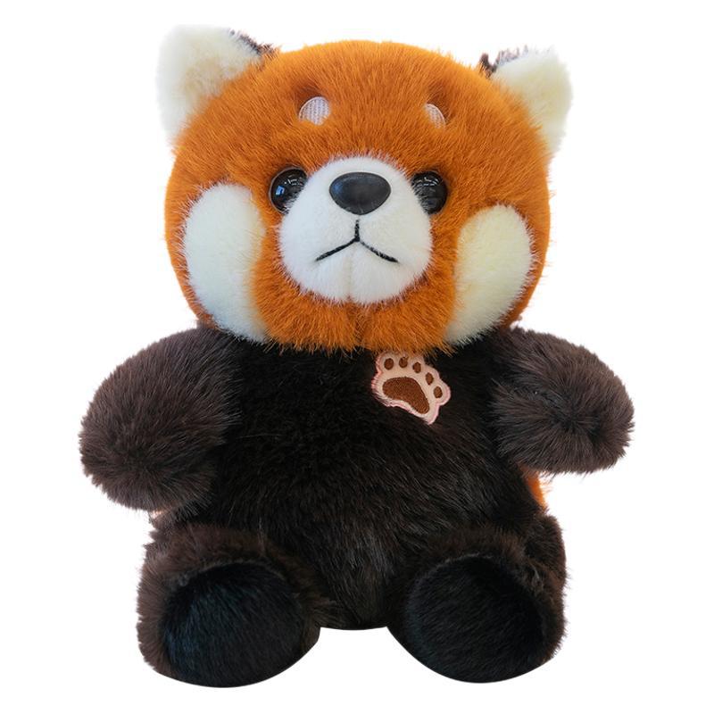 New raccoon plush toy simulation cute little raccoon panda doll throw pillow for children's birthday gift