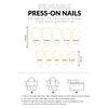 24 Pcs Glossy Fake Nails 3D Ocean Nail Tips with Starfish-Design Lightweight Press On Nails for Daily Party Use