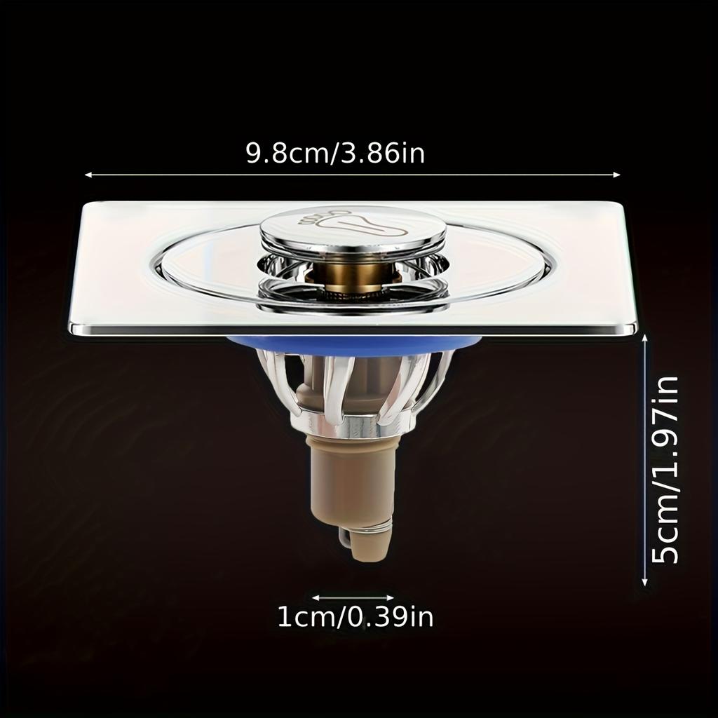 Крышка слива для ванной - Металлическая отделка, Защита от засоров, Дизайн с гладкими краями, Быстрый слив для душевых кабин и ванн, Идеально для ремонта и новых установок