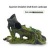 Aquarium Fish Tank Resin Decoration: Small Branch Ornament & Reptile Hiding Cave