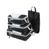 Compression Packing Cubes 4pcs/set Travel Storage Bag Portable Luggage Suitcase Organizer Set Extensible Packing Mesh Bags for Clothing Shoes