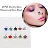 Silver 20PCS Fashion Accessories Jewelry Nose Rings Body Piercing Gems Flower Nose Studs Ring
