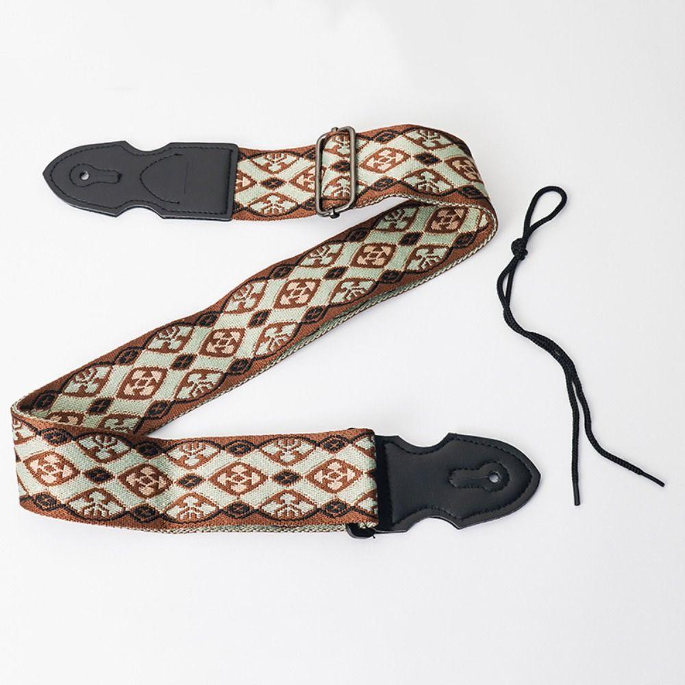 Регулируемый ремень для гитары, этнический стиль, гитарный плечевой ремень, расширяющиеся ремни для электрогитары, укулеле