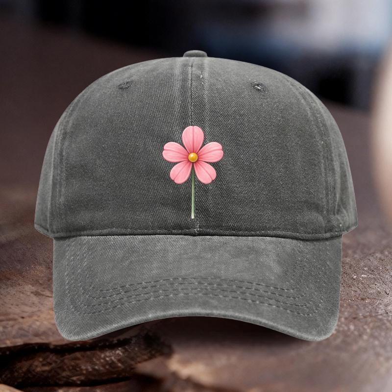 pc Adjustable Hat with Pink Cherry Blossom Print Unisex Outdoor Sport Style Ideal Gift for Wedding Party Birthday Racing T