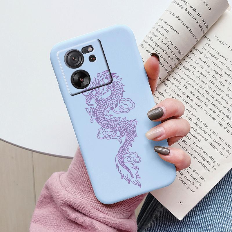 Чехол для Xiaomi 13T Pro, мягкий силикон TPU, чехол с цветочным узором, мультяшный рисунок, чехол для телефона, задняя защитная крышка для Xiaomi 13T