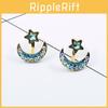Stunning 2019 New Korean Style Star And Moon Alloy Earrings For Vintage Fashion Lovers