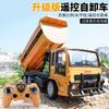 2.4G Charging Remote Control Dump Truck, Construction Vehicle Set Six Channels, Simulated Engineering Dump Truck Toy Car