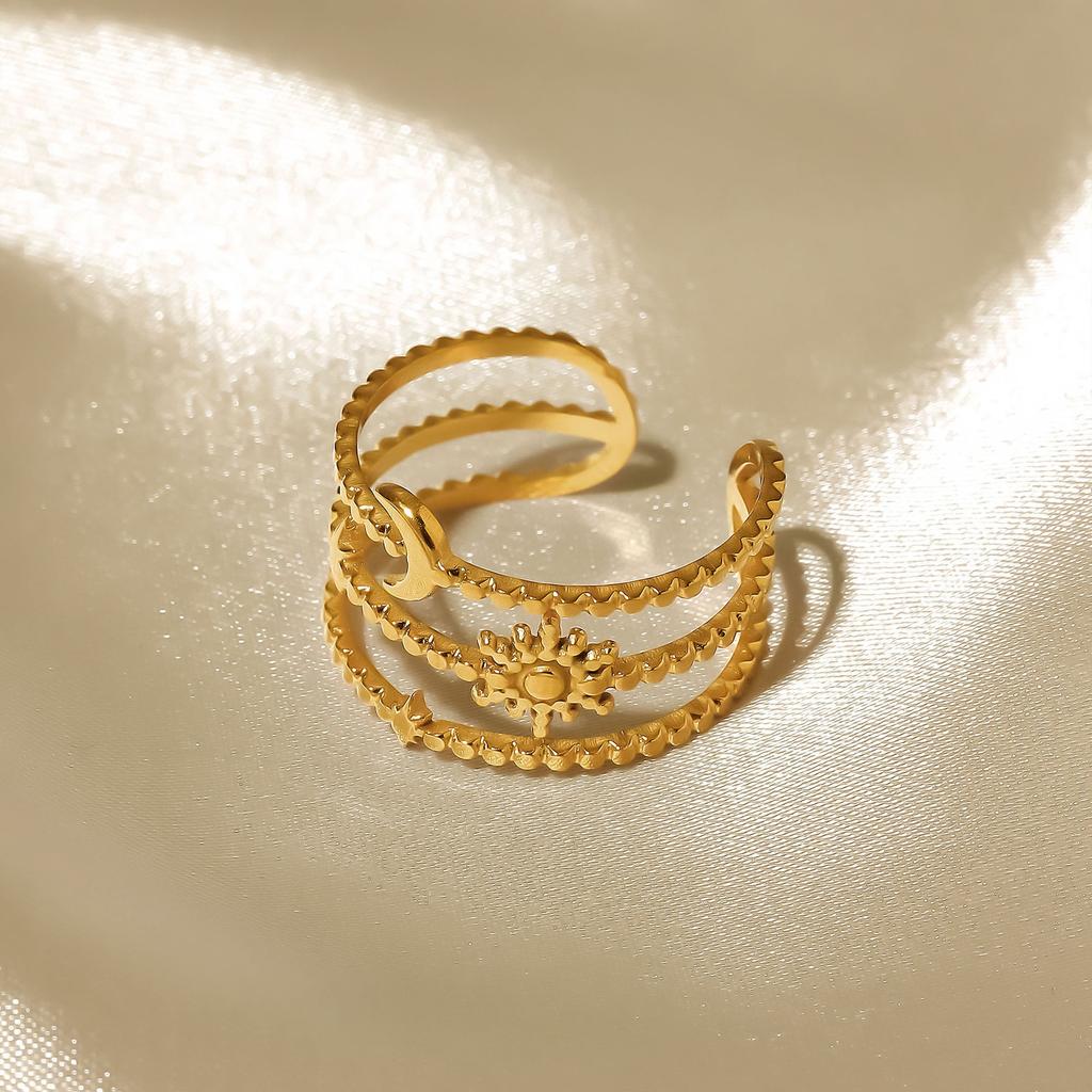 Модное женское кольцо из 1 части Женское кольцо Металлическое кольцо Глянцевое кольцо Металлическое кольцо Праздничный подарок