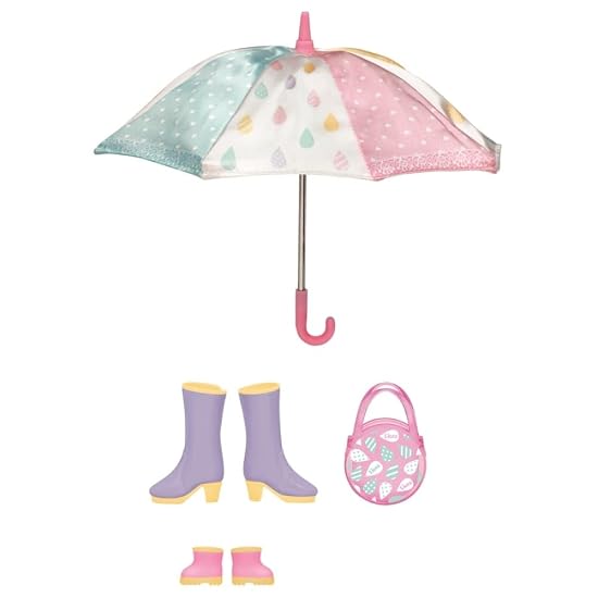 TAKARA TOMY "Licca-chan LG-03 Fun Rainy Day Set" Dress-up Doll Pretend Play Toy, Ages 3 and up, Toy