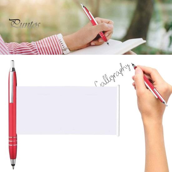 Металлическая шариковая ручка, выдвижной блокнот, прочная конструкция, гладкий зажим для письма, фиксирующий шариковую ручку