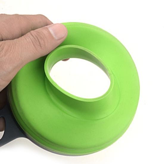 Useful Hanging Hole Design Dispense Wear-resistant Folding Food Liquid Spice Oil Funnel Home Supply Food Funnel