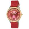 Versace LOGO HALO Watch, Red Dial, Stainless Steel, Sapphire Crystal, Quartz Movement, 38mm, Swiss Made, VE2O00222, Women's