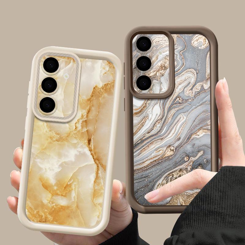 Мраморный Мягкий ТПУ Чехол Для Samsung Galaxy S26 S25 S24 S23 S22 Ultra S23 FE A57 A17 A56 A55 A15 A16 A36 A37 5G Чехол Для Телефона