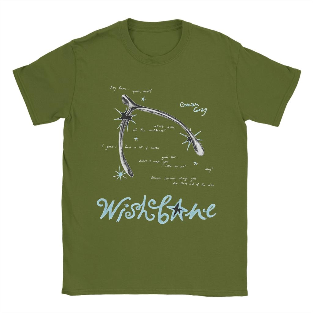 Конан Грей Wishbone Альбом Футболка Летние Хип-Хоп Футболки Мужские 100% Хлопок Круглый Вырез Свободный Покрой Короткий Рукав Забавные Топы