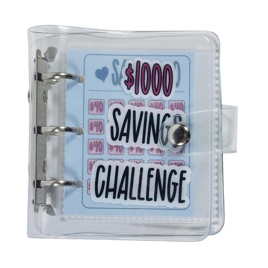 Книга для экономии денег, клейкая пряжка для кошелька, водонепроницаемая, устойчивая к разрывам ПВХ-папка, привлекательный продукт для экономии денег